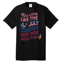 Funny You Look Like 4th Of July Hot Dog Wiener Tall T-Shirt