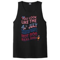 Funny You Look Like 4th Of July Hot Dog Wiener PosiCharge Competitor Tank