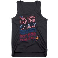 Funny You Look Like 4th Of July Hot Dog Wiener Tank Top