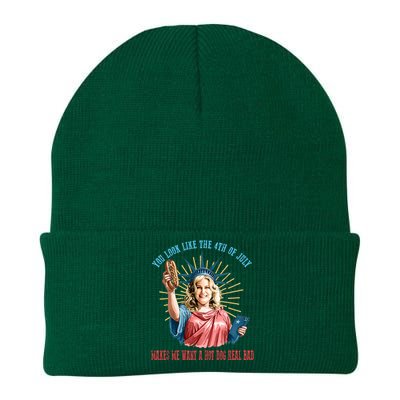 Funny You Look Like The 4th Of July Hot Dog Wiener Knit Cap Winter Beanie