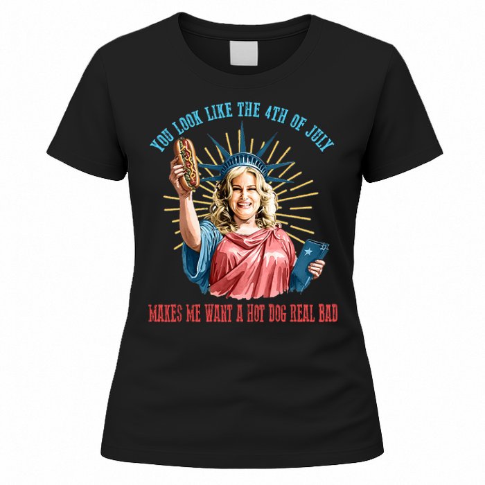 Funny You Look Like The 4th Of July Hot Dog Wiener Women's T-Shirt