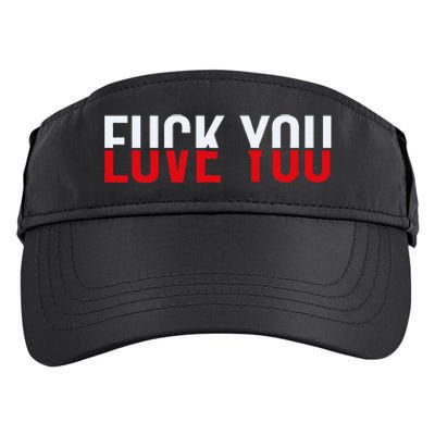 Fuck You Love You Love And Hate Adult Drive Performance Visor