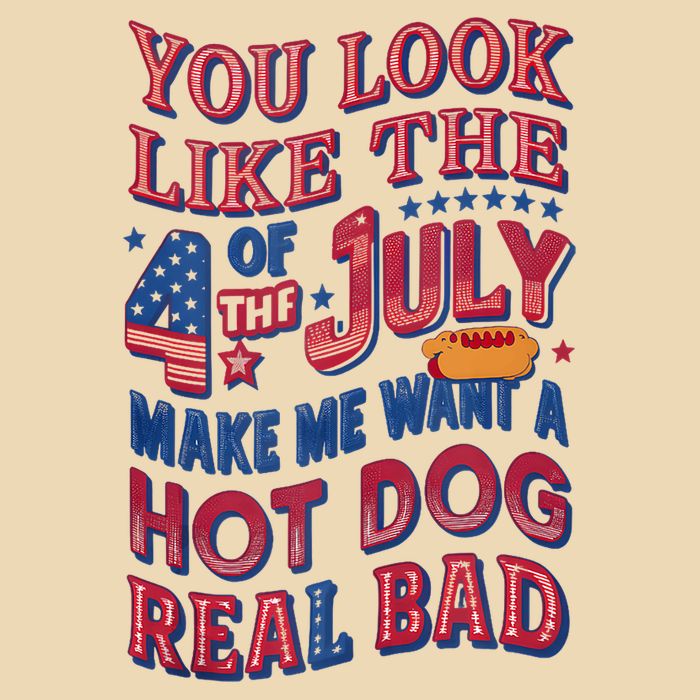 Funny You Look Like 4th Of July Hot Dog Wiener Zip Tote Bag
