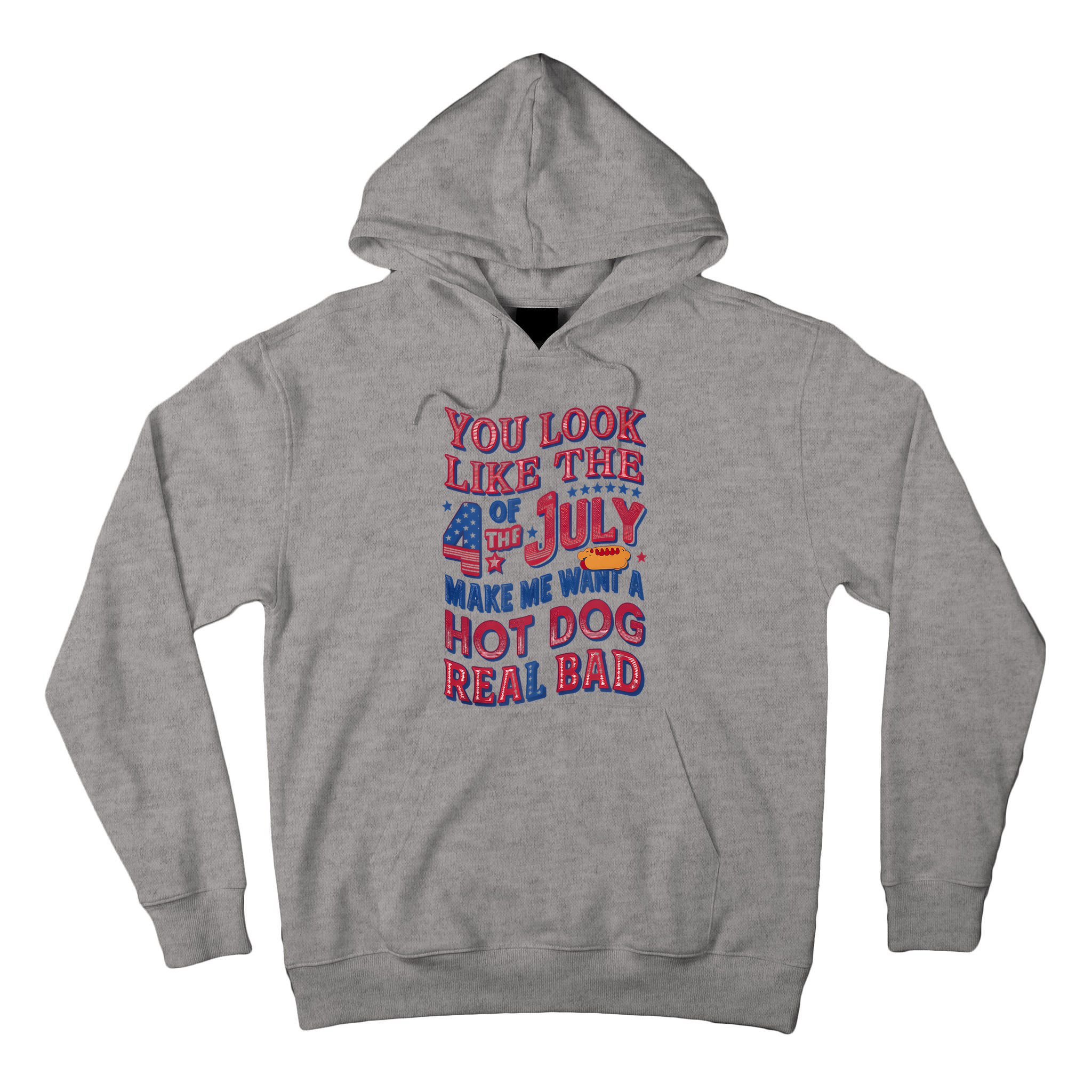Funny You Look Like 4th Of July Hot Dog Wiener Tall Hoodie