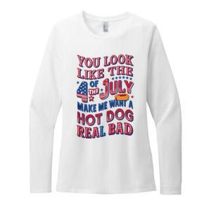 Funny You Look Like 4th Of July Hot Dog Wiener Womens CVC Long Sleeve Shirt