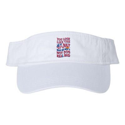 Funny You Look Like 4th Of July Hot Dog Wiener Visor