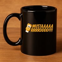 Funny Yellow Mustard 11oz C Handle Ceramic Mug