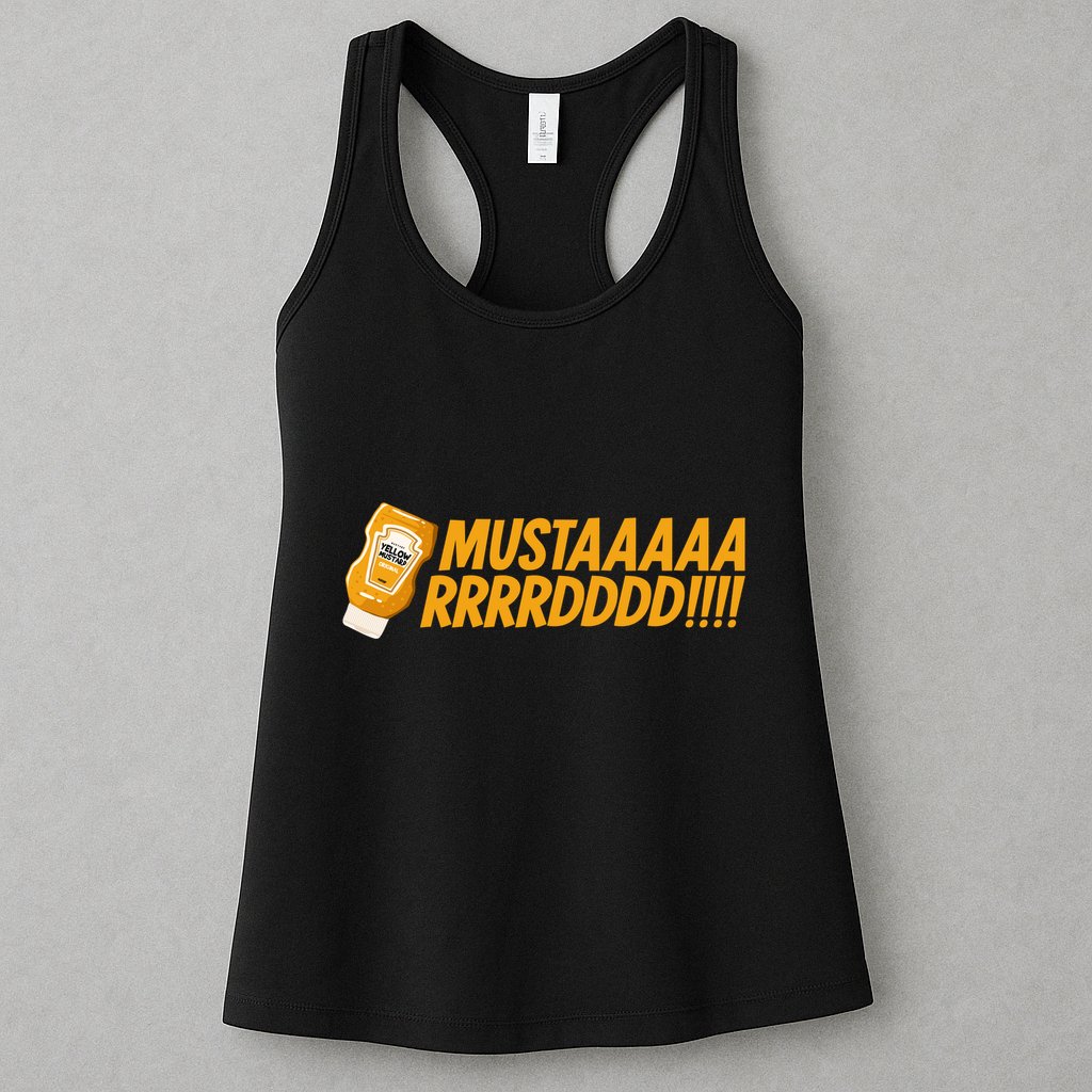 Funny Yellow Mustard Womens Tank Top