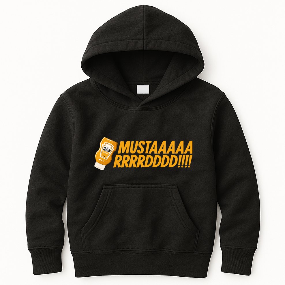 Funny Yellow Mustard Kids Hoodie