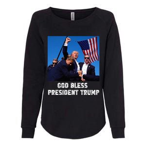 God bless President Trump, Donald Trump 2024  Womens California Wash Sweatshirt