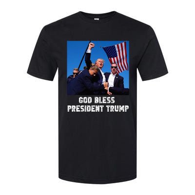 God bless President Trump, Donald Trump 2024  Softstyle® CVC T-Shirt