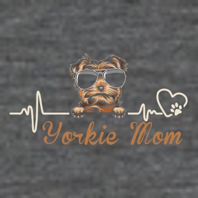 Funny Yorkie Mom Gift For Yorkie Dog Lovers T-Shirt