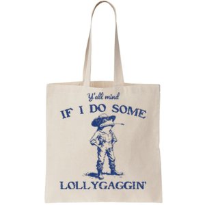 Funny Yall Mind If I Do Some Lollygagging Cowboy Frog Tote Bag