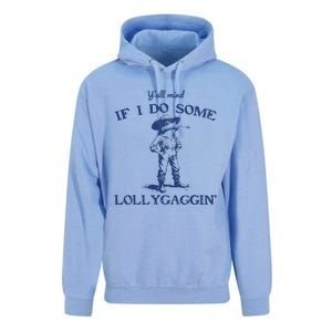 Funny Yall Mind If I Do Some Lollygagging Cowboy Frog Unisex Surf Hoodie