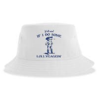 Funny Yall Mind If I Do Some Lollygagging Cowboy Frog Sustainable Bucket Hat