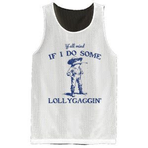 Funny Yall Mind If I Do Some Lollygagging Cowboy Frog Mesh Reversible Basketball Jersey Tank