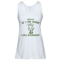 Funny YAll Mind If I Do Some Lollygaggin Ladies Essential Flowy Tank