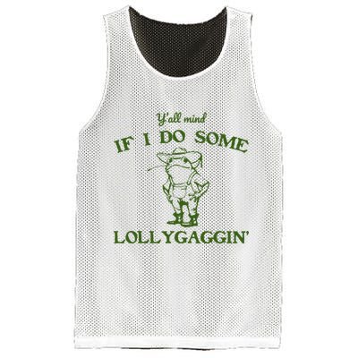 Funny YAll Mind If I Do Some Lollygaggin Mesh Reversible Basketball Jersey Tank
