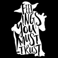 Feelings You Must Trust Drawstring Bag