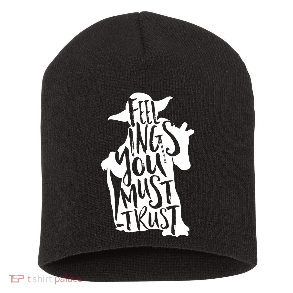 Feelings You Must Trust Short Acrylic Beanie