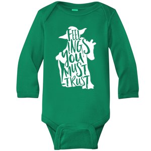 Feelings You Must Trust Baby Long Sleeve Bodysuit