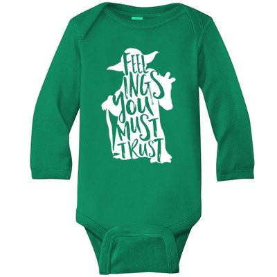 Feelings You Must Trust Baby Long Sleeve Bodysuit