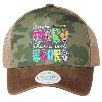 Funny Youre More Than A Test Score Testing Day Teacher Legacy Tie Dye Trucker Hat
