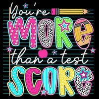 Funny Youre More Than A Test Score Testing Day Teacher Drawstring Bag