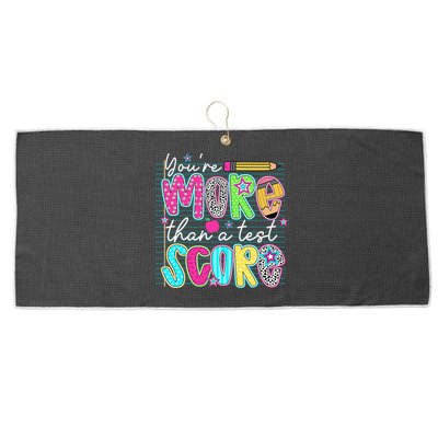Funny Youre More Than A Test Score Testing Day Teacher Large Microfiber Waffle Golf Towel
