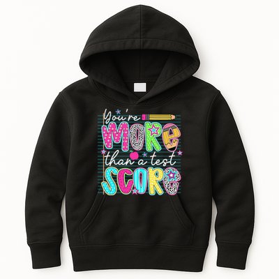 Funny Youre More Than A Test Score Testing Day Teacher Kids Hoodie