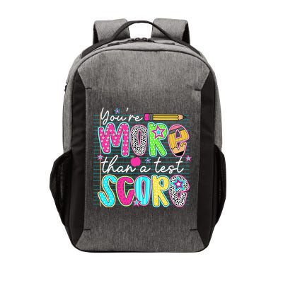 Funny Youre More Than A Test Score Testing Day Teacher Vector Backpack
