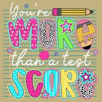 Funny Youre More Than A Test Score Testing Day Teacher Magnet