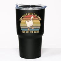 Funny You Mess With The Honk You Get The Bonk Funny Retro Vintage Goose Tumbler