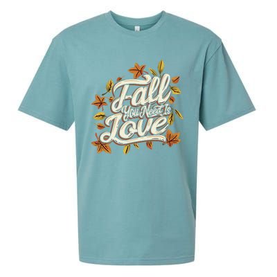 Fall You Need is Love Perfect Wo Fall Thanksgiving  Sueded Cloud Jersey T-Shirt