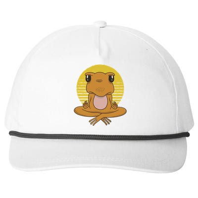 Frog Yoga Namaste Gift Snapback Five-Panel Rope Hat