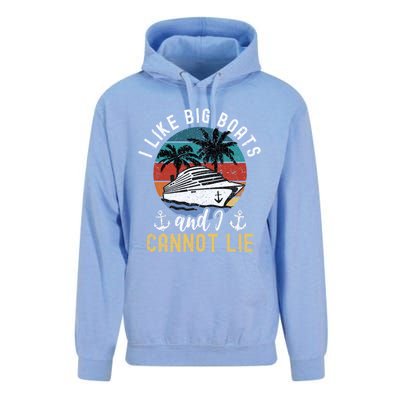 Funny Yacht Or Cruise Ship I Like Big Boats And I Cannot Lie Cute Gift Unisex Surf Hoodie