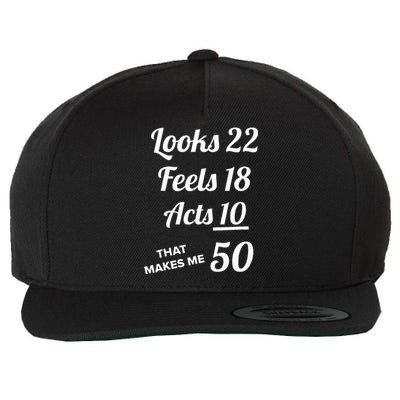 Fifty Years Old Birthday Present For 50 Year Old Wool Snapback Cap