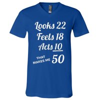 Fifty Years Old Birthday Present For 50 Year Old V-Neck T-Shirt