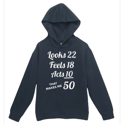 Fifty Years Old Birthday Present For 50 Year Old Urban Pullover Hoodie