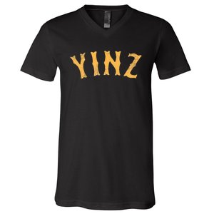 Funny Yinz Pittsburgh Pennsylvania Yinzer Souvenir V-Neck T-Shirt