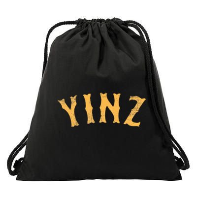 Funny Yinz Pittsburgh Pennsylvania Yinzer Souvenir Drawstring Bag