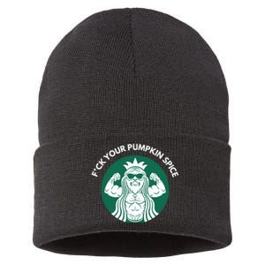 Fuck Your Pumpkin Spice Sustainable Knit Beanie