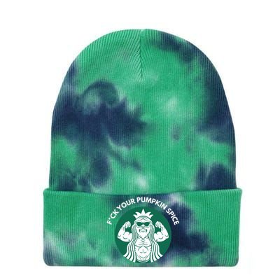 Fuck Your Pumpkin Spice Tie Dye 12in Knit Beanie