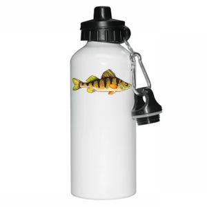 Funny Yellow Perch Fishing Freshwater Fish Angler Aluminum Water Bottle 