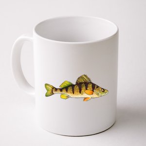 Funny Yellow Perch Fishing Freshwater Fish Angler Coffee Mug