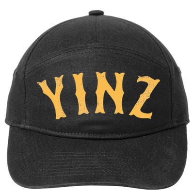 Funny Yinz Pittsburgh Pennsylvania Yinzer Souvenir 7-Panel Snapback Hat