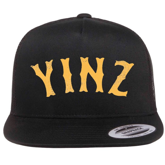 Funny Yinz Pittsburgh Pennsylvania Yinzer Souvenir Flat Bill Trucker Hat