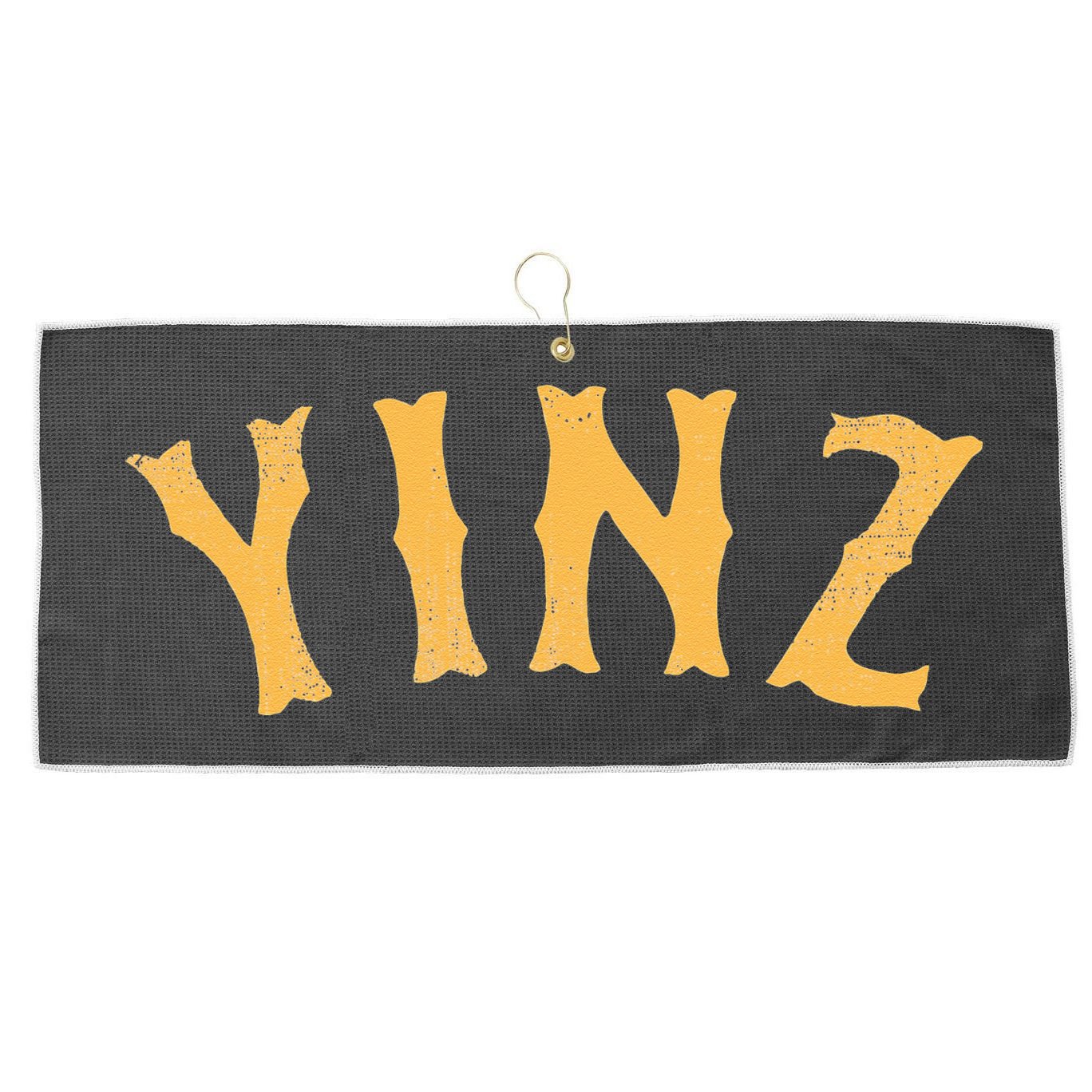 Funny Yinz Pittsburgh Pennsylvania Yinzer Souvenir Large Microfiber Waffle Golf Towel