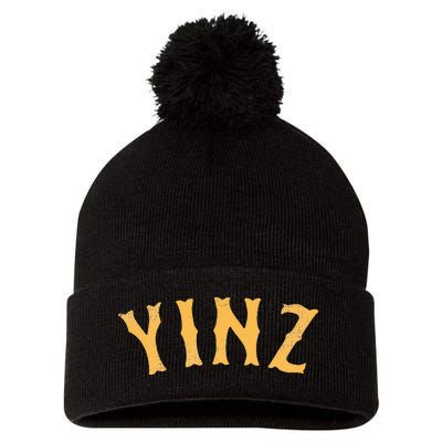 Funny Yinz Pittsburgh Pennsylvania Yinzer Souvenir Pom Pom 12in Knit Beanie