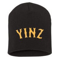 Funny Yinz Pittsburgh Pennsylvania Yinzer Souvenir Short Acrylic Beanie